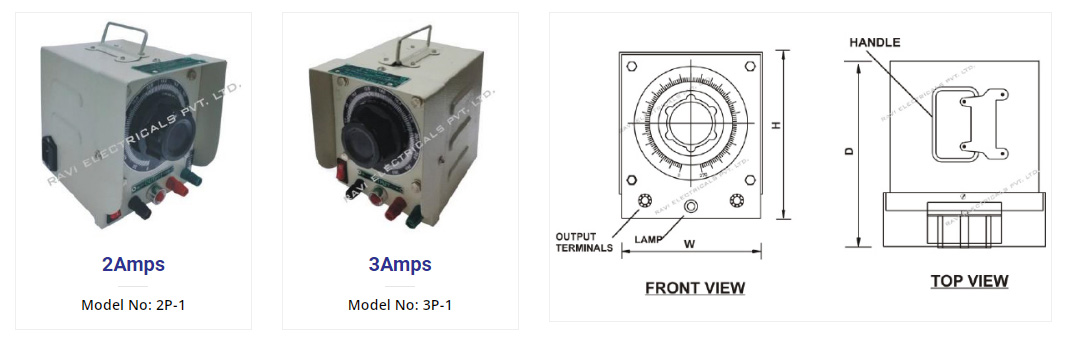 Single Phase Closed Type Variable Auto Transformers